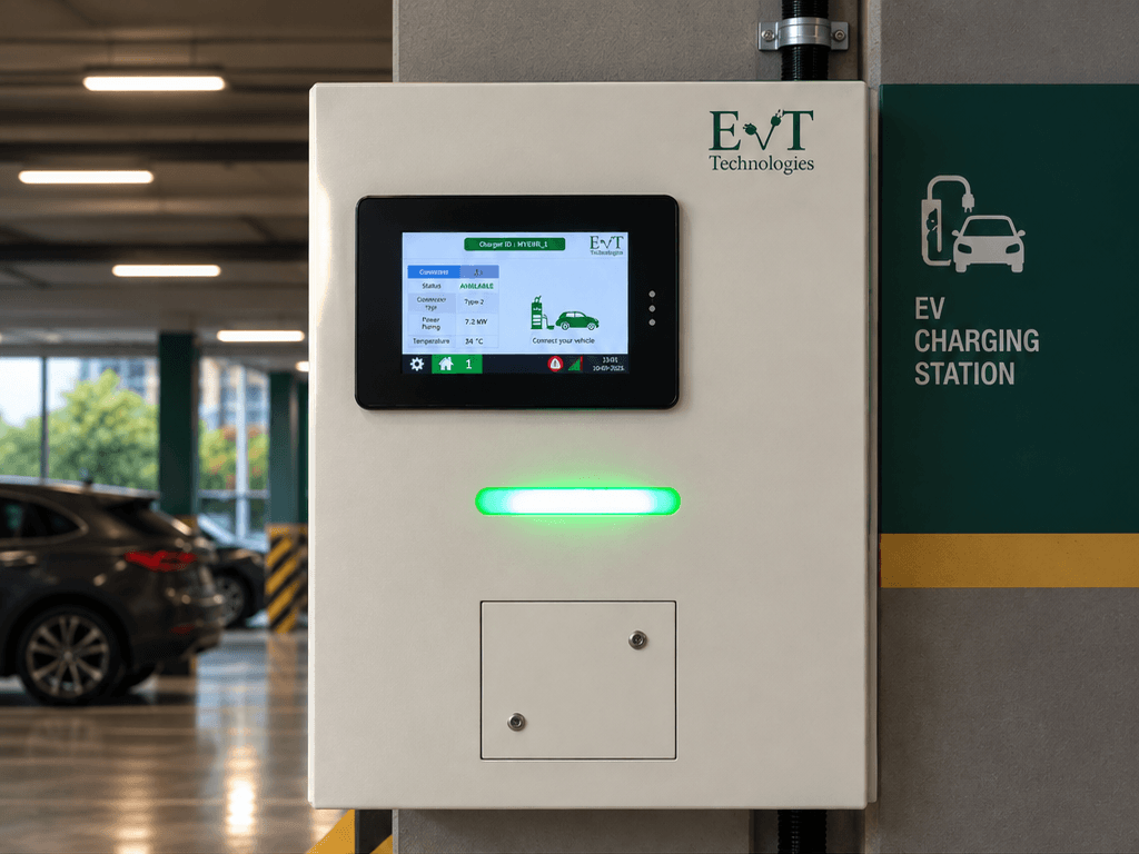 EVIT AC Type 2 7.4 kW EV Charger - Closed Front Enclosure